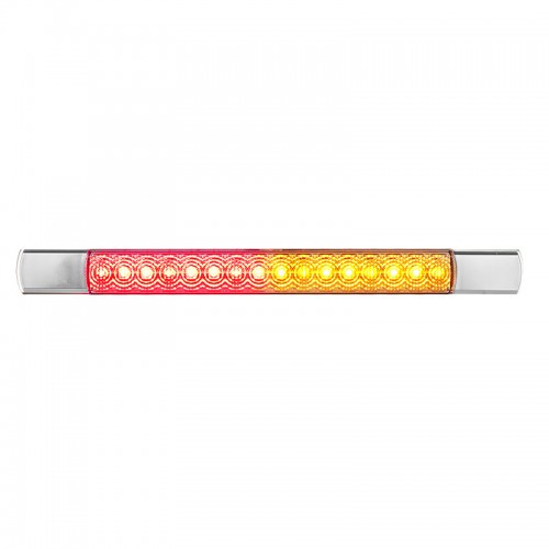 Compact Combination Rear Strip Lamp - Chrome - 12V